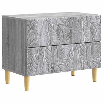 Nachttisch Grau Sonoma 62 x 34,5 x 48 cm Holzwerkstoff