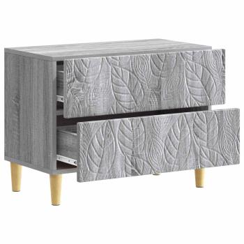 Nachttisch Grau Sonoma 62 x 34,5 x 48 cm Holzwerkstoff