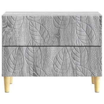 Nachttisch Grau Sonoma 62 x 34,5 x 48 cm Holzwerkstoff