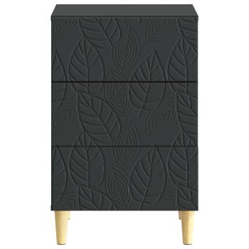 Nachttisch Schwarz 43 x 39,5 x 66,5 cm Holzwerkstoff