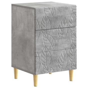 Nachttisch Betongrau 43 x 39,5 x 66,5 cm Holzwerkstoff