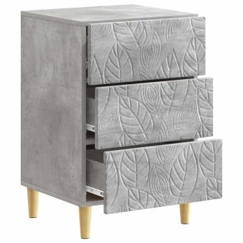Nachttisch Betongrau 43 x 39,5 x 66,5 cm Holzwerkstoff