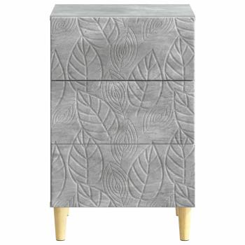 Nachttisch Betongrau 43 x 39,5 x 66,5 cm Holzwerkstoff