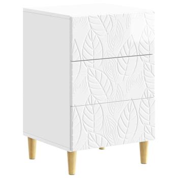 Nachttisch Hochglanz Weiß 43 x 39,5 x 66,5 cm Holzwerkstoff