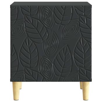 Nachttisch Schwarz 43 x 34,5 x 50 cm Holzwerkstoff