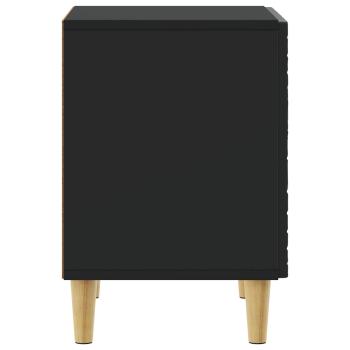 Nachttisch Schwarz 43 x 34,5 x 50 cm Holzwerkstoff
