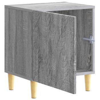 Nachttisch 2 Stk. Sonoma-Grau 43 x 34,5 x 50 cm Holzwerkstoff