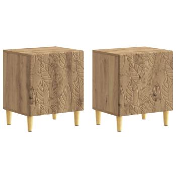 Nachttisch 2 stk. Artisan-Eiche 43 x 34,5 x 50 cm Holzwerkstoff