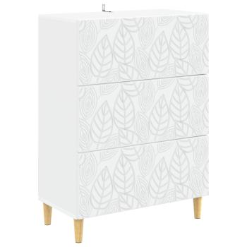 Schubladenschrank Weiß 66 x 34,5 x 90 cm Holzwerkstoff
