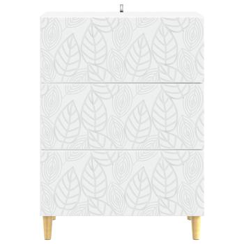 Schubladenschrank Weiß 66 x 34,5 x 90 cm Holzwerkstoff