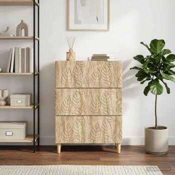 ARDEBO.de - Schubladenschrank 66 x 34,5 x 90 cm Holzwerkstoff Sonoma-Eiche