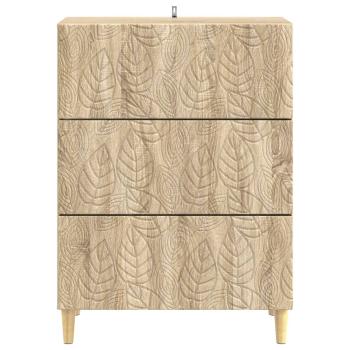 Schubladenschrank 66 x 34,5 x 90 cm Holzwerkstoff Sonoma-Eiche