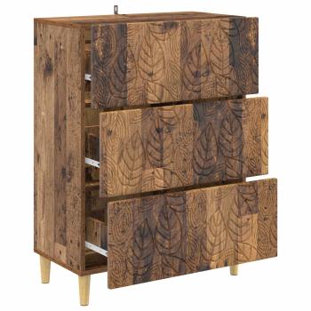 Schubladenschrank Altholz 66 x 34,5 x 90 cm Holzwerkstoff