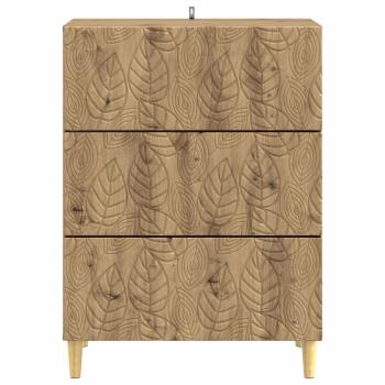 Schubladenschrank 66 x 34,5 x 90 cm Holzwerkstoff Artisan-Eiche