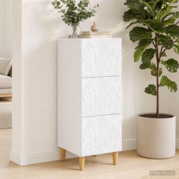 Schubladenschrank 33 x 34,5 x 90 cm Holzwerkstoff Weiß