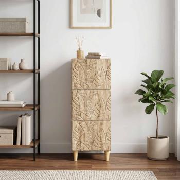 Schubladenschrank 33 x 34,5 x 90 cm Holzwerkstoff Sonoma-Eiche