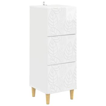 Schubladenschrank 33 x 34,5 x 90 cm Holzwerkstoff