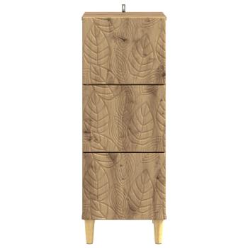 Schubladenschrank 33 x 34,5 x 90 cm Holzwerkstoff Artisan-Eiche
