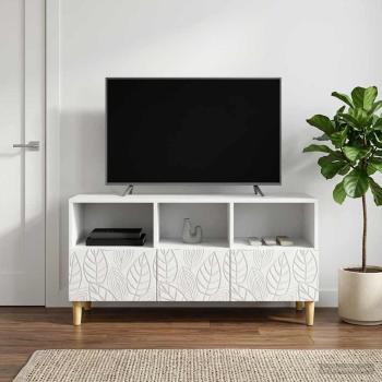 ARDEBO.de - TV-Schränk 102 x 34,5 x 50 cm Weiß Holzwerkstoff