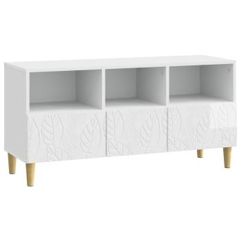 TV-Schränk 102 x 34,5 x 50 cm Hochglanz Weiß Holzwerkstoff