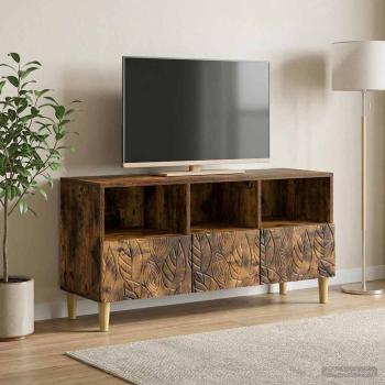 ARDEBO.de - TV-Schränk 102 x 34,5 x 50 cm Räuchereiche Holzwerkstoff