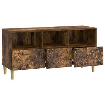 TV-Schränk 102 x 34,5 x 50 cm Räuchereiche Holzwerkstoff