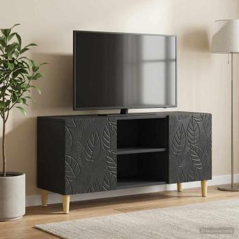 ARDEBO.de - TV-Schränk 102 x 34,5 x 50 cm Schwarz Holzwerkstoff