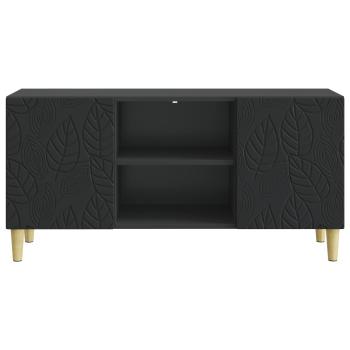 TV-Schränk 102 x 34,5 x 50 cm Schwarz Holzwerkstoff