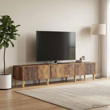 ARDEBO.de - TV-Schränk 147 x 34,5 x 30 cm Altholz Holzwerkstoff