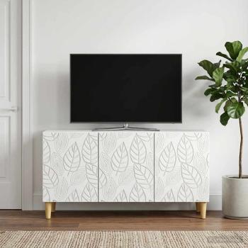ARDEBO.de - TV-Schränk 99 x 34,5 x 50 cm Weiß Holzwerkstoff