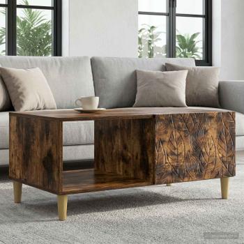 ARDEBO.de - Couchtisch Räuchereiche 90 x 50 x 40 cm Holzwerkstoff