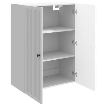 Wandschrank Hochglanz Wei? 66 x 34,5 x 90 cm Holzwerkstoff