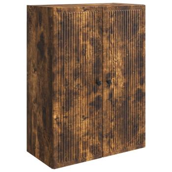 Wandschrank Ger?ucherte Eiche 66 x 34,5 x 90 cm Holzwerkstoff