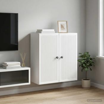 ARDEBO.de - Wandschrank Weiß 59 x 31 x 60 cm Holzwerkstoff