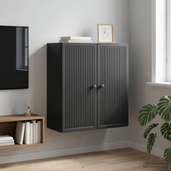 ARDEBO.de - Wandschrank Schwarz 59 x 31 x 60 cm Holzwerkstoff