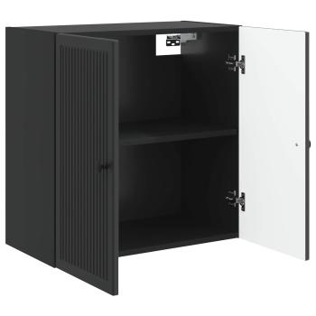 Wandschrank Schwarz 59 x 31 x 60 cm Holzwerkstoff