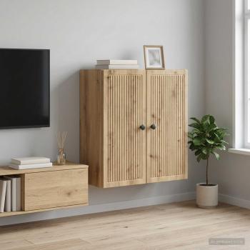 ARDEBO.de - Wandschrank 59 x 31 x 60 cm Holzwerkstoff Artisan-Eiche