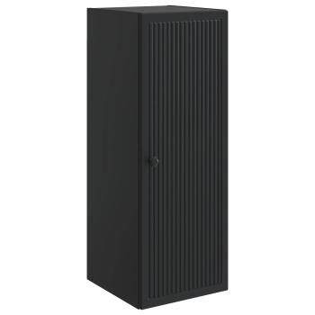 Wandschrank Schwarz 33 x 34,5 x 90 cm Holzwerkstoff