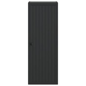 Wandschrank Schwarz 33 x 34,5 x 90 cm Holzwerkstoff