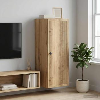 ARDEBO.de - Wandschrank 33 x 34,5 x 90 cm Holzwerkstoff Artisan-Eiche