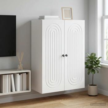 ARDEBO.de - Wandschrank Weiß 66 x 34,5 x 90 cm Holzwerkstoff