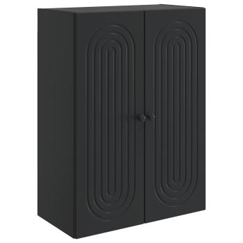 Wandschrank Schwarz 66 x 34,5 x 90 cm Holzwerkstoff