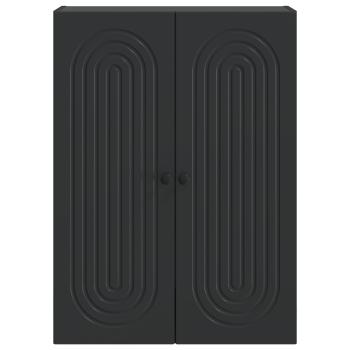 Wandschrank Schwarz 66 x 34,5 x 90 cm Holzwerkstoff