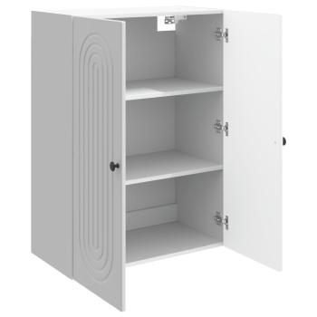 Wandschrank 66 x 34,5 x 90 cm Holzwerkstoff Hochglanz-Weiß