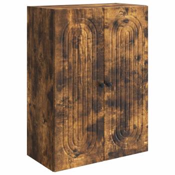 Wandschrank Geräucherte Eiche 66 x 34,5 x 90 cm Holzwerkstoff