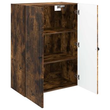 Wandschrank Geräucherte Eiche 66 x 34,5 x 90 cm Holzwerkstoff
