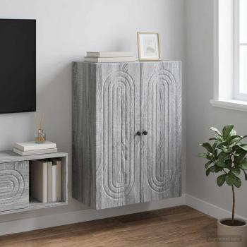ARDEBO.de - Wandschrank Grau Sonoma 66 x 34,5 x 90 cm Holzwerkstoff