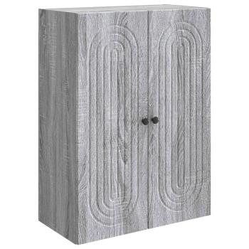 Wandschrank Grau Sonoma 66 x 34,5 x 90 cm Holzwerkstoff