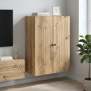 ARDEBO.de - Wandschrank 66 x 34,5 x 90 cm Holzwerkstoff Artisan-Eiche