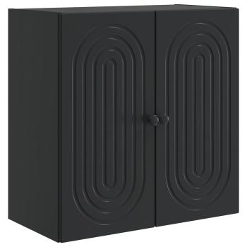 Wandschrank Schwarz 59 x 31 x 60 cm Holzwerkstoff